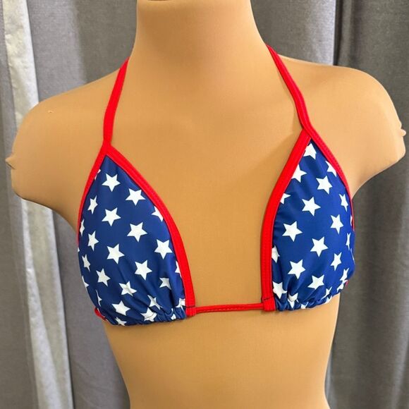 Mine Red and Blue Star Bikini Bottom - Picture 3 of 13